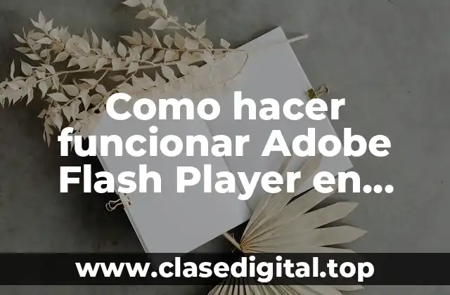 ¿Qué es Adobe Flash Player y para qué sirve?