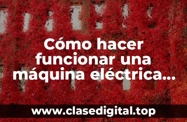 Cómo hacer funcionar una máquina eléctrica marca Brother
