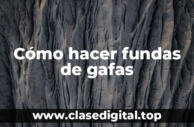 ¿Qué son las fundas de gafas y para qué sirven?