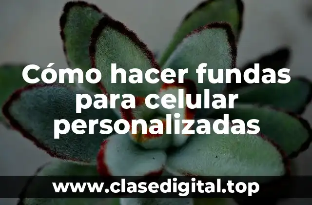 Cómo hacer fundas para celular personalizadas