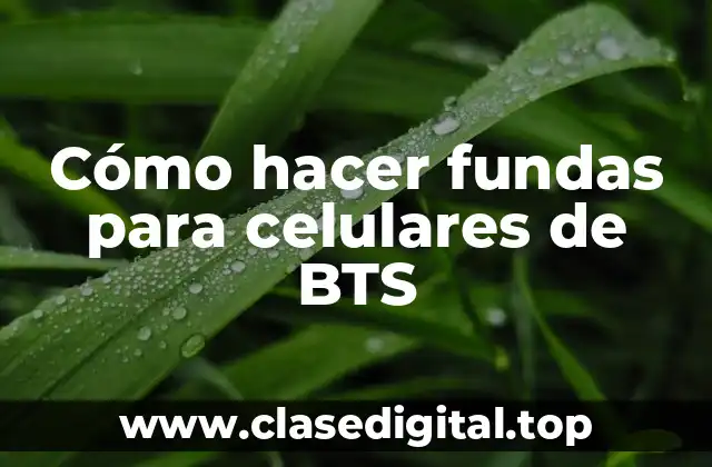 ¿Qué es una funda para celular de BTS y para qué sirve?