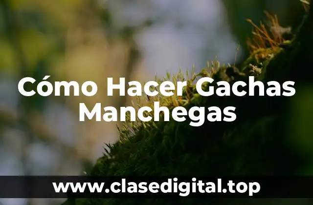 Cómo Hacer Gachas Manchegas