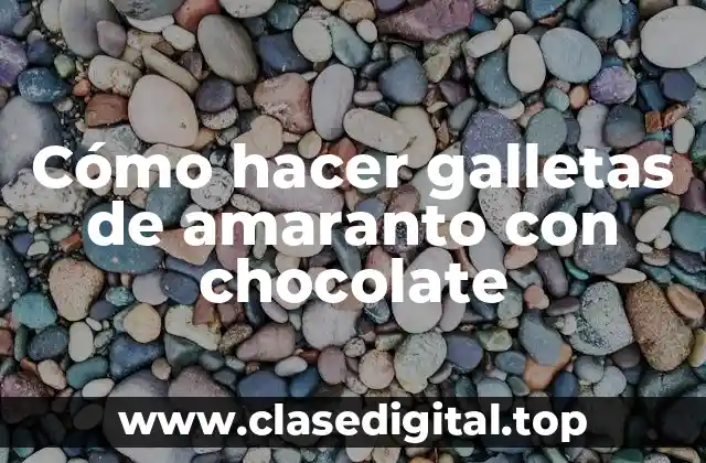 Cómo hacer galletas de amaranto con chocolate