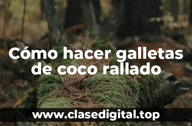 Cómo hacer galletas de coco rallado