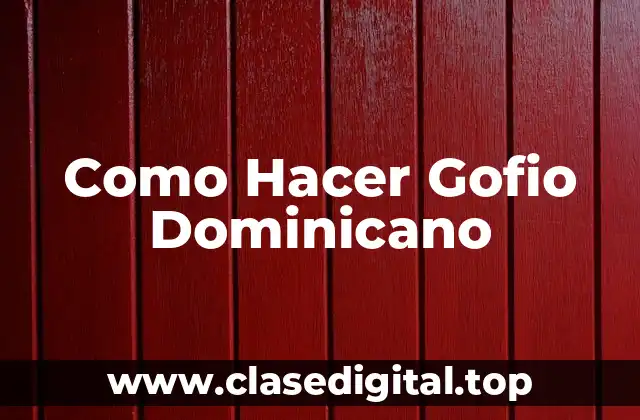 Como Hacer Gofio Dominicano