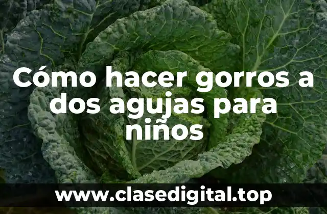 Cómo hacer gorros a dos agujas para niños