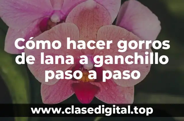 Cómo hacer gorros de lana a ganchillo paso a paso