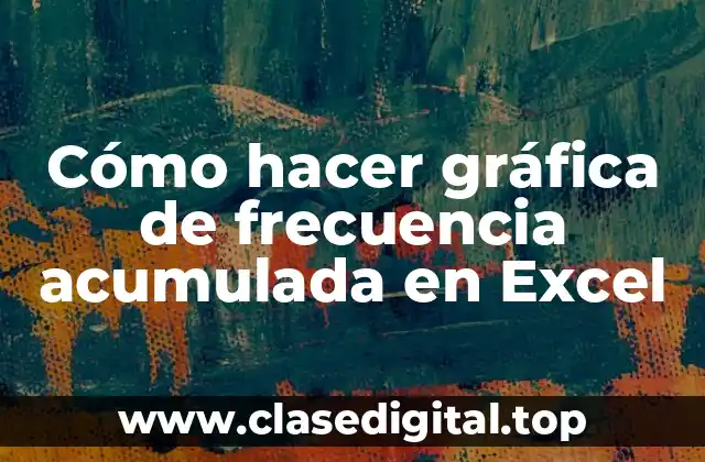 Cómo hacer gráfica de frecuencia acumulada en Excel