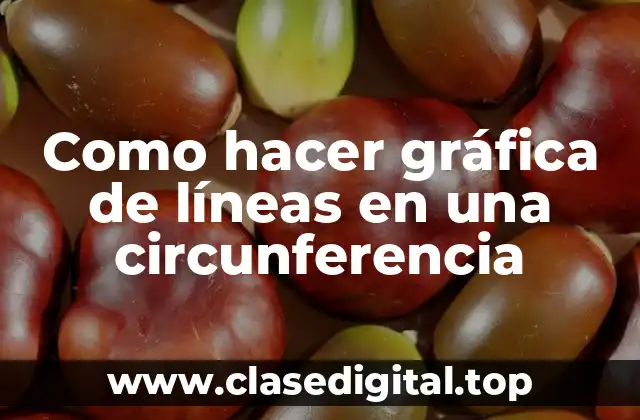 Como hacer gráfica de líneas en una circunferencia