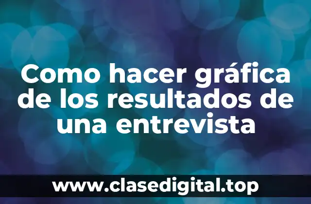Como hacer gráfica de los resultados de una entrevista