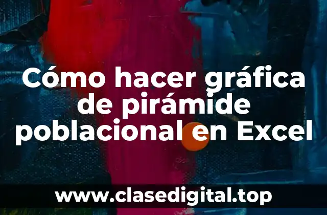 La gráfica de pirámide poblacional en Excel