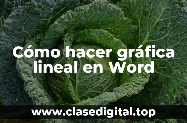 Cómo hacer gráfica lineal en Word