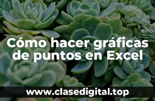 Cómo hacer gráficas de puntos en Excel