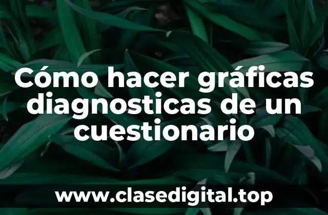 Cómo hacer gráficas diagnosticas de un cuestionario