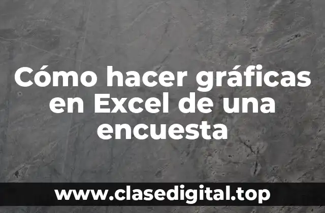 Cómo hacer gráficas en Excel de una encuesta