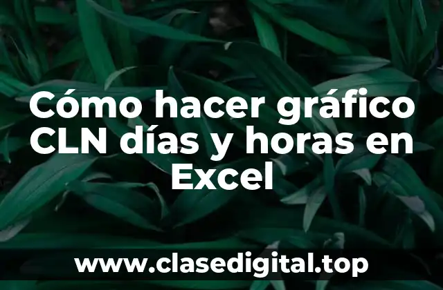 Cómo hacer gráfico CLN días y horas en Excel