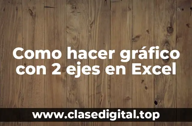 Como hacer gráfico con 2 ejes en Excel