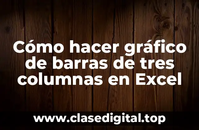 Cómo hacer gráfico de barras de tres columnas en Excel