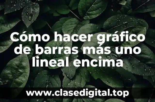 Cómo hacer gráfico de barras más uno lineal encima