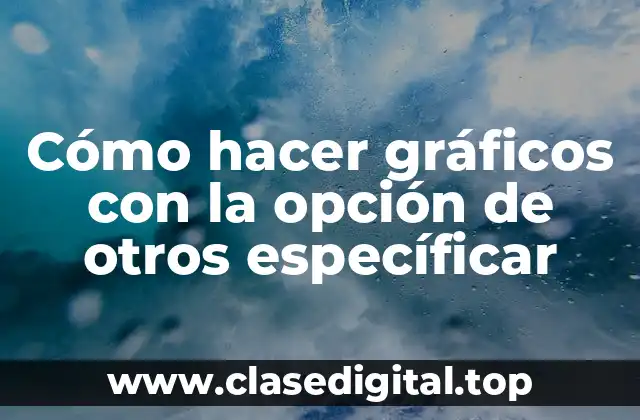 Cómo hacer gráficos con la opción de otros específicar