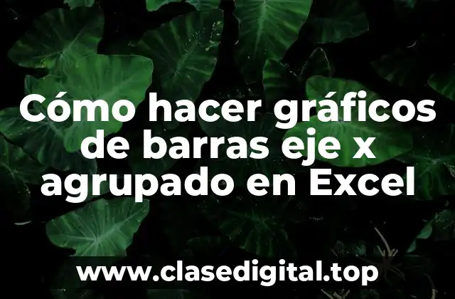Gráficos de barras eje x agrupado en Excel