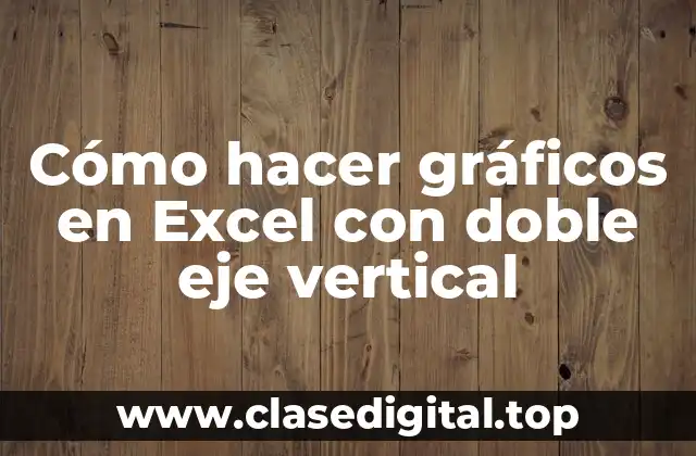 Cómo hacer gráficos en Excel con doble eje vertical
