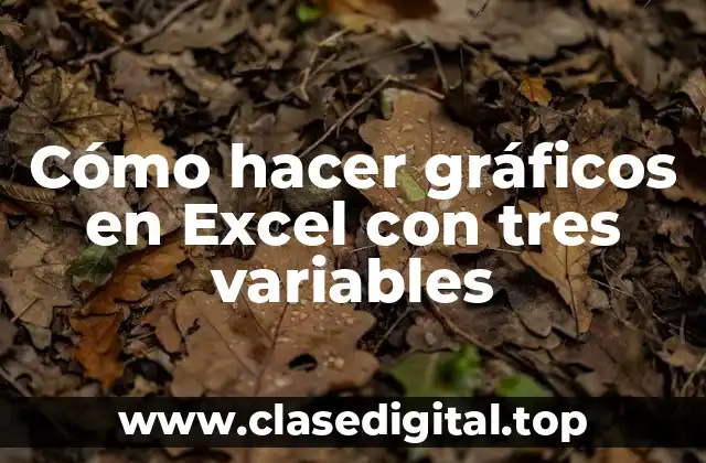 Cómo hacer gráficos en Excel con tres variables