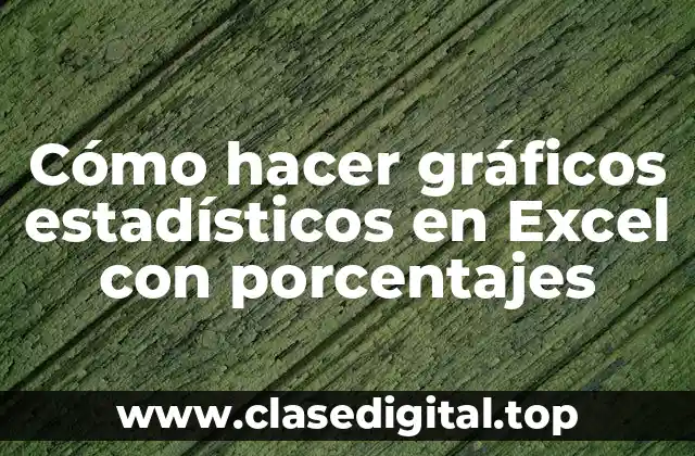 Cómo hacer gráficos estadísticos en Excel con porcentajes