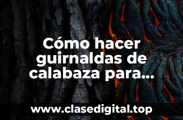 Cómo hacer guirnaldas de calabaza para Halloween