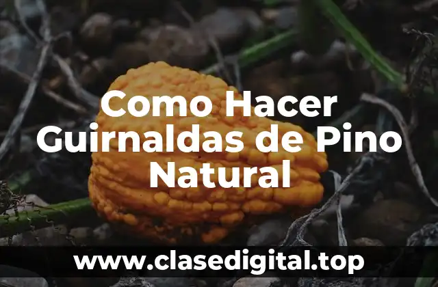 Como Hacer Guirnaldas de Pino Natural