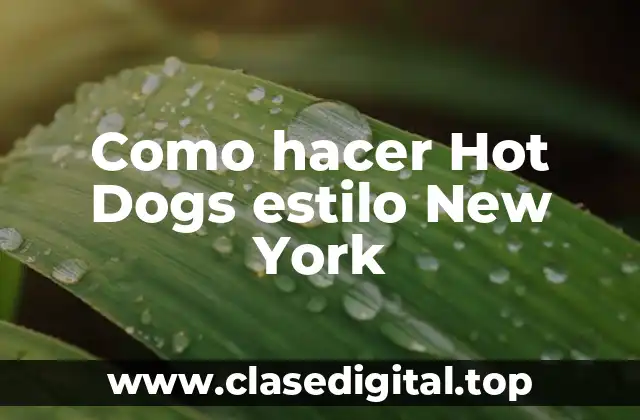 Como hacer Hot Dogs estilo New York