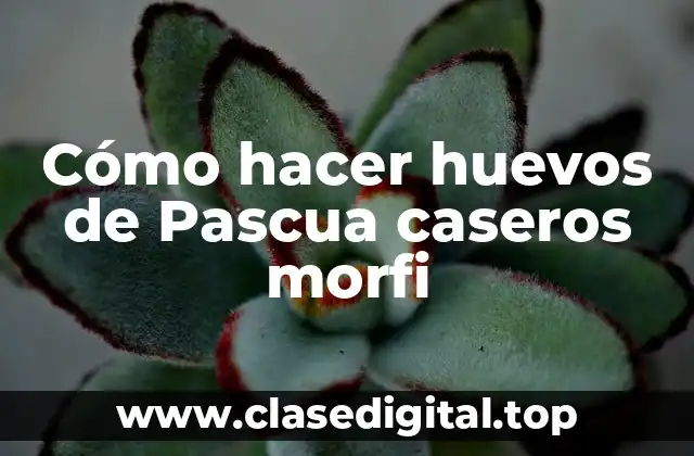 ¿Qué son los Huevos de Pascua caseros morfi?