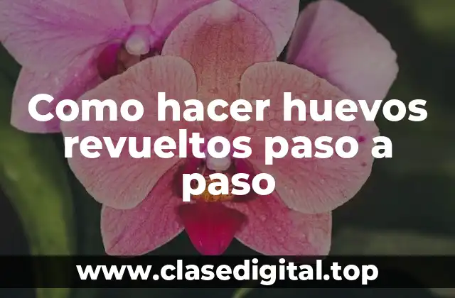 Como hacer huevos revueltos paso a paso