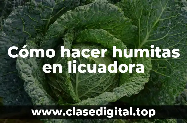 Cómo hacer humitas en licuadora