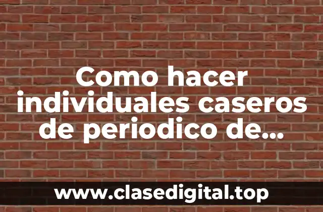 Como hacer individuales caseros de periodico de forma de toronja