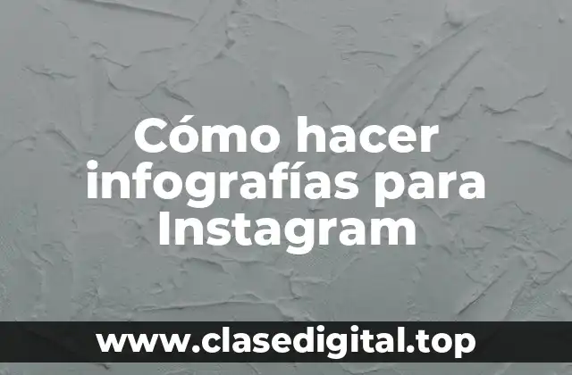 Cómo hacer infografías para Instagram