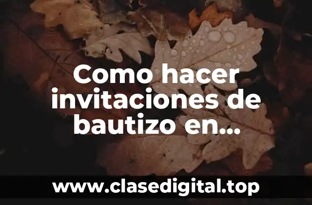 ¿Qué es Photoshop y cómo se usa para crear invitaciones de bautizo?
