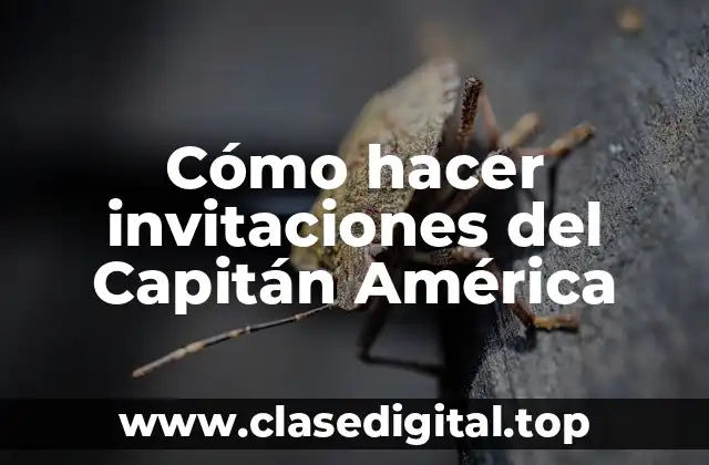 Cómo hacer invitaciones del Capitán América