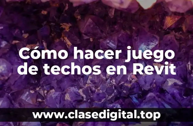 Cómo hacer juego de techos en Revit