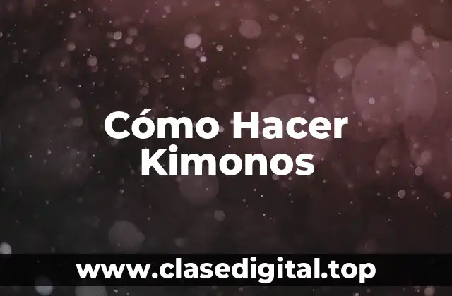 ¿Qué es un Kimono y Cómo se Diferencia de Otras Prendas de Vestir Japonesas?