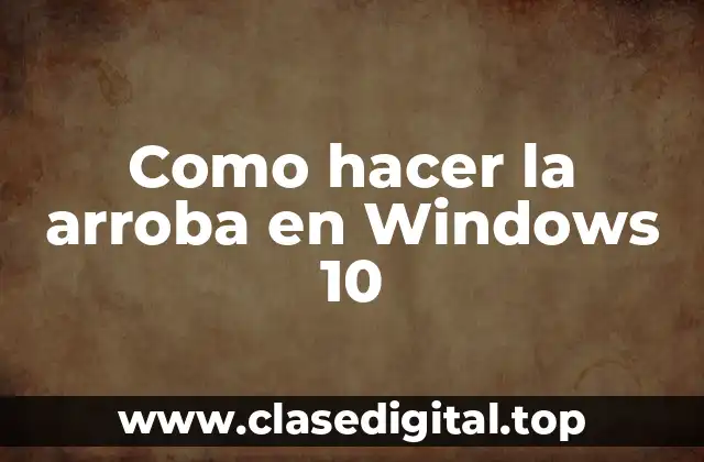 ¿Qué es la arroba y para qué sirve?