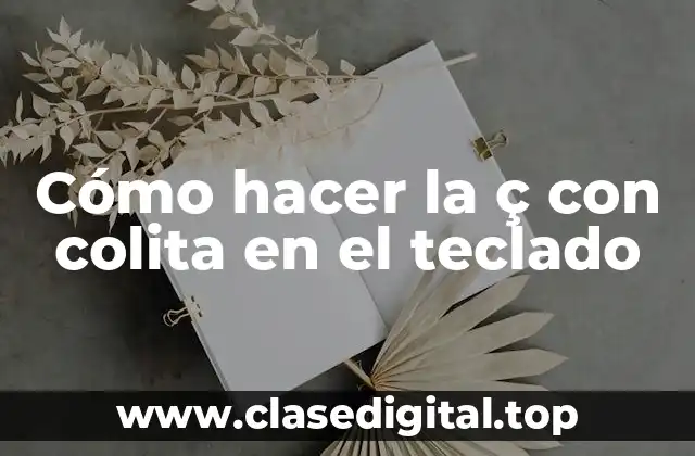 ¿Qué es la ç con colita y para qué sirve?