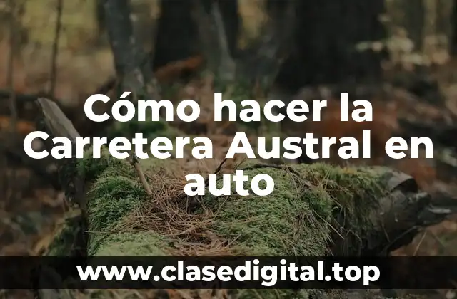 Cómo hacer la Carretera Austral en auto