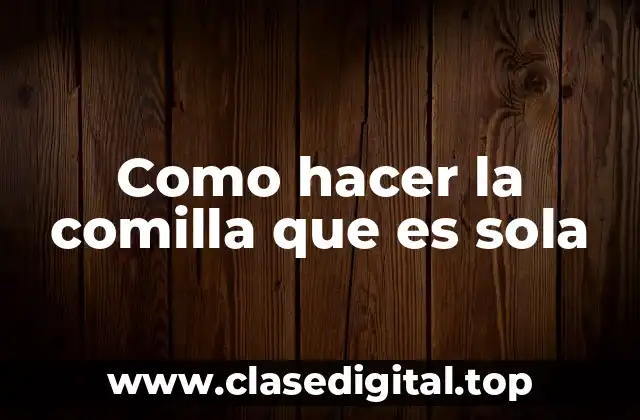 Como hacer la comilla que es sola