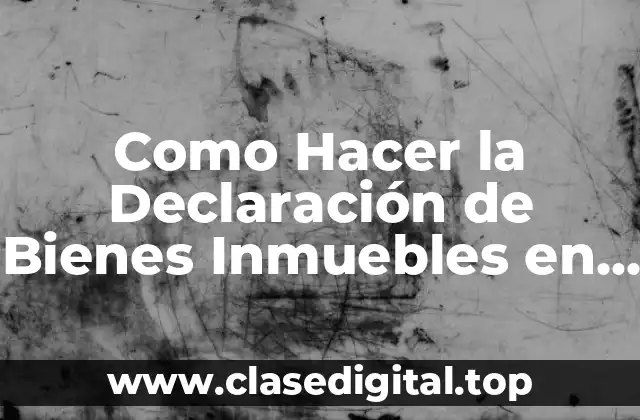 ¿Qué es la Declaración de Bienes Inmuebles en Panamá?