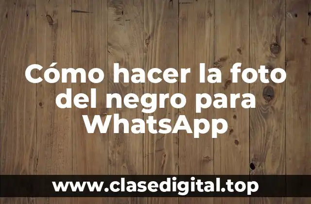 ¿Qué es la foto del negro para WhatsApp y para qué sirve?