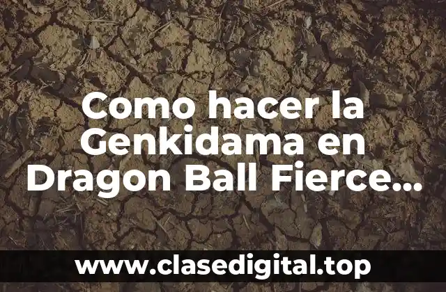 Como hacer la Genkidama en Dragon Ball Fierce Fighting