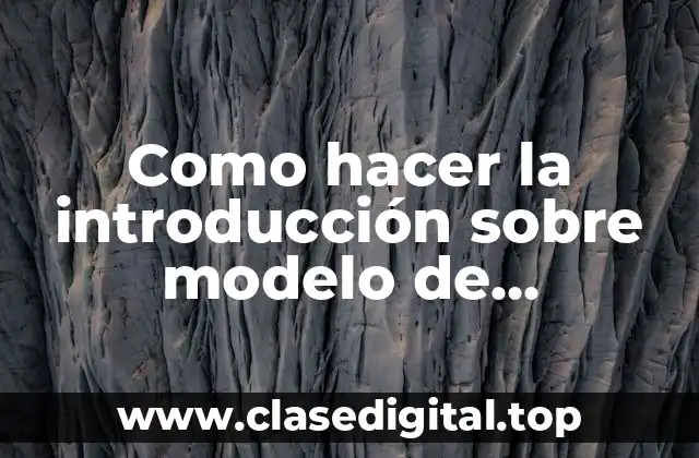 Como hacer la introducción sobre modelo de pedagogía liberadora