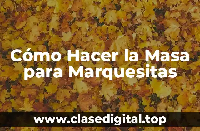 Cómo Hacer la Masa para Marquesitas