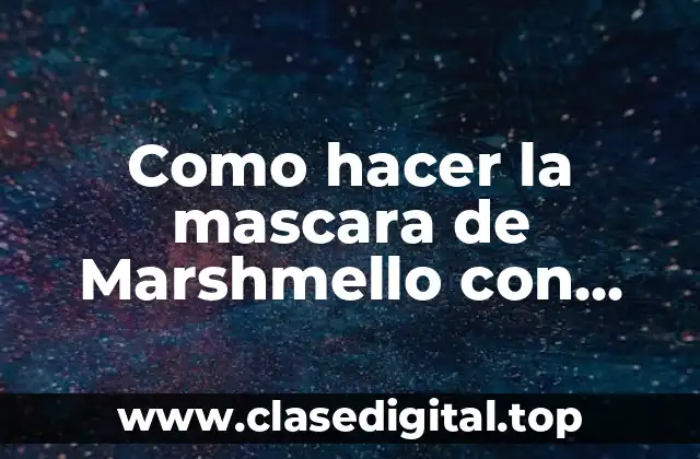 La mascara de Marshmello con luces LED